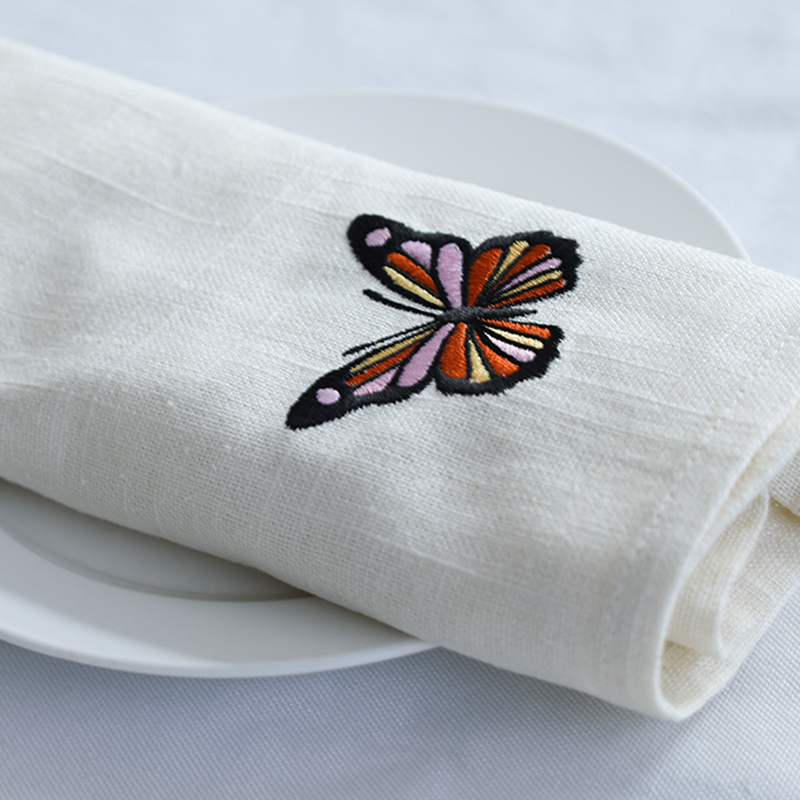 刺繍ナプキン